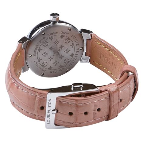 authentic louis vuitton womens watch tambour rare color